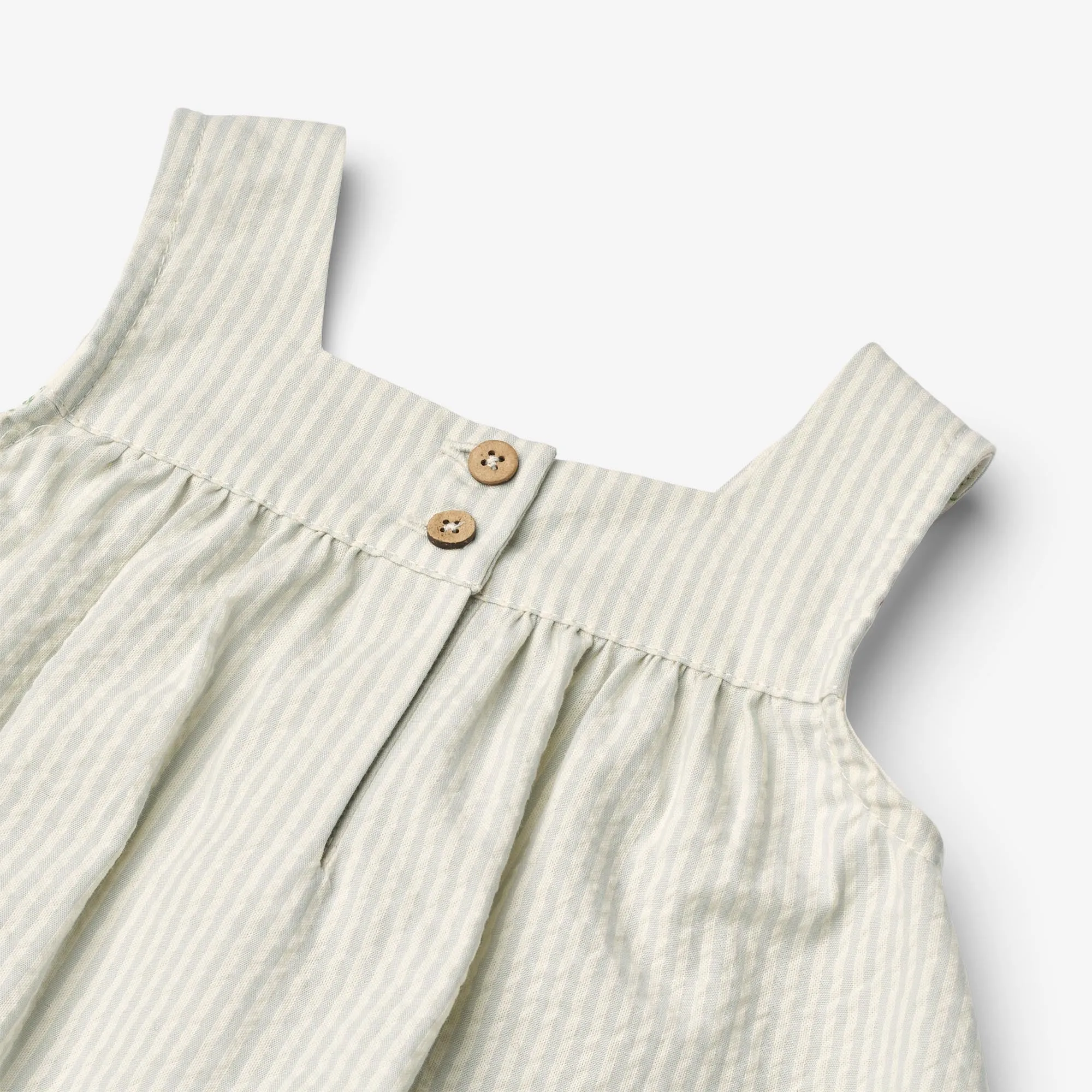 Dress Ruffle Ayla - summer blue stripe