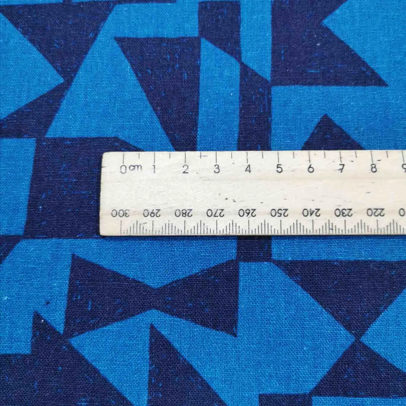 Echino Kokka Linen Cotton Canvas, Patch In Blue