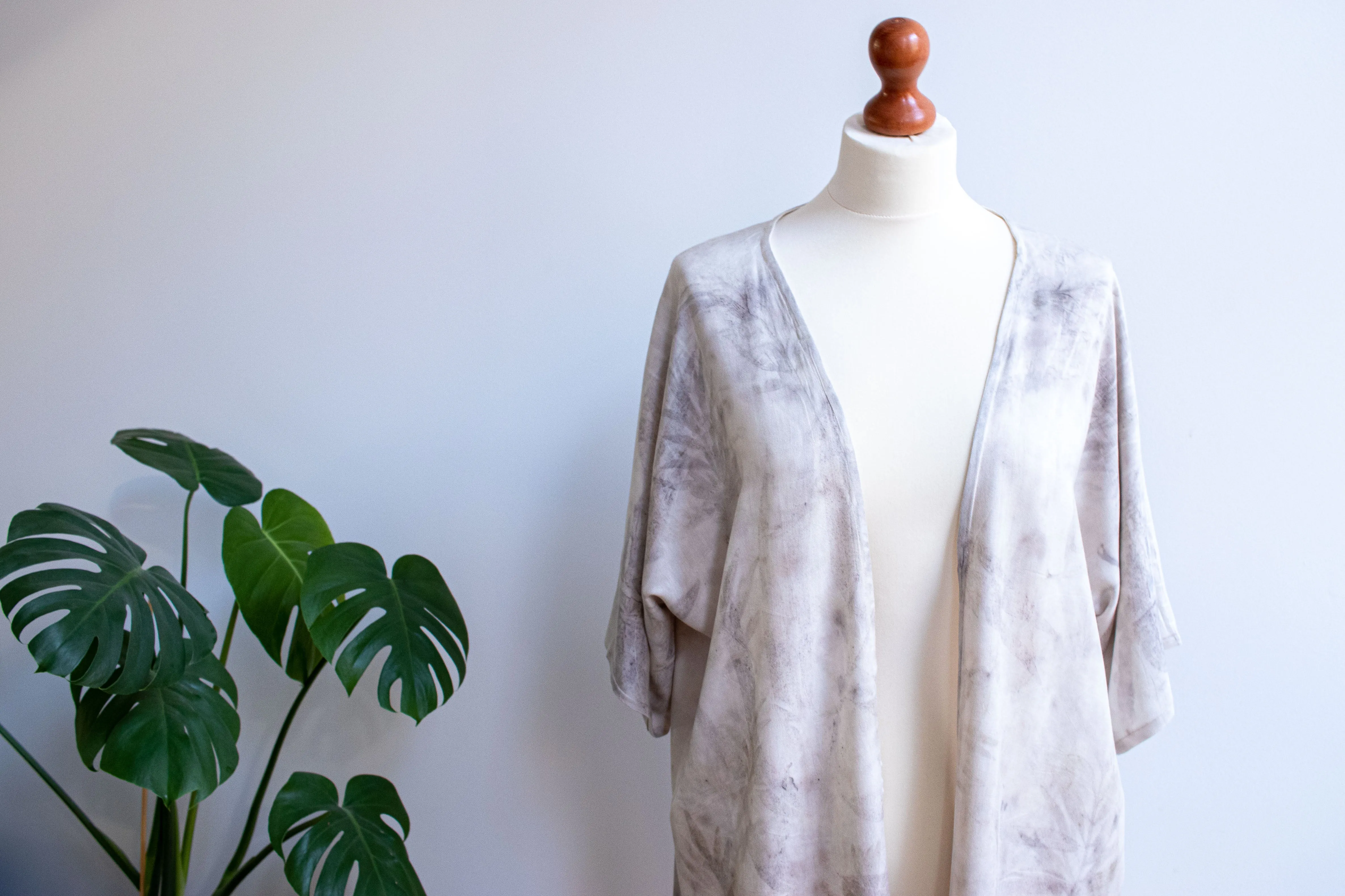Eco-Print Kimono - Cha