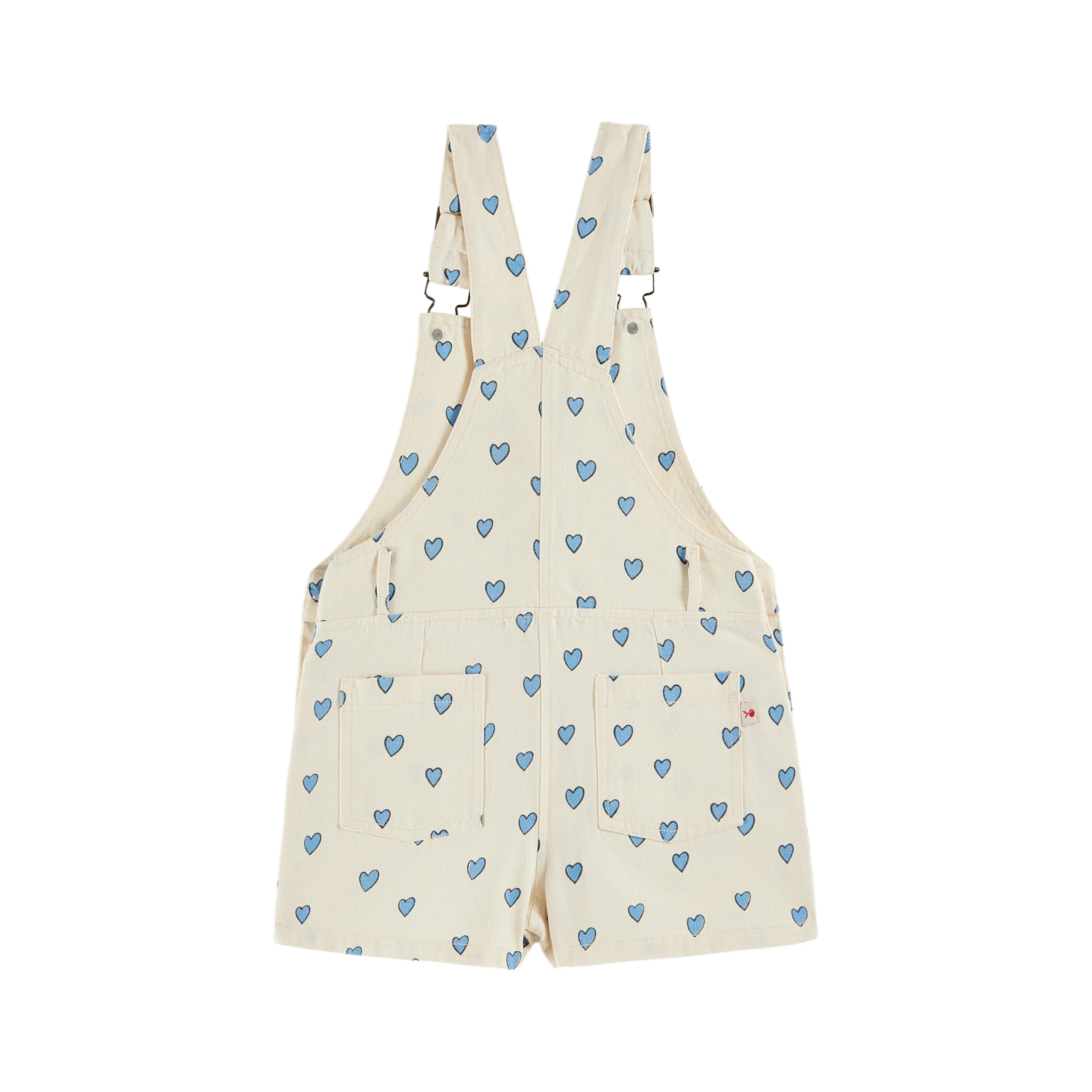 Ecru Hearts Overalls