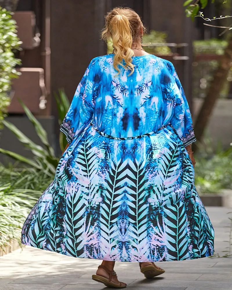 Fashion Printed Summer Vacation Holiday Kimonos Crochet Beach Cover Up Pattern