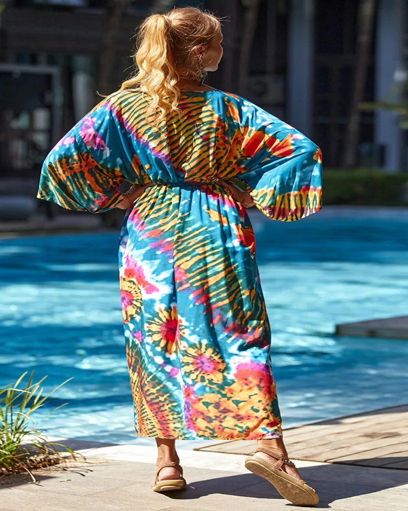 Fashion Printed Summer Vacation Holiday Kimonos Crochet Beach Cover Up Pattern