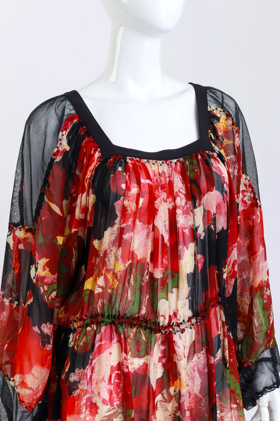 Floral Balloon Sleeve Dress II