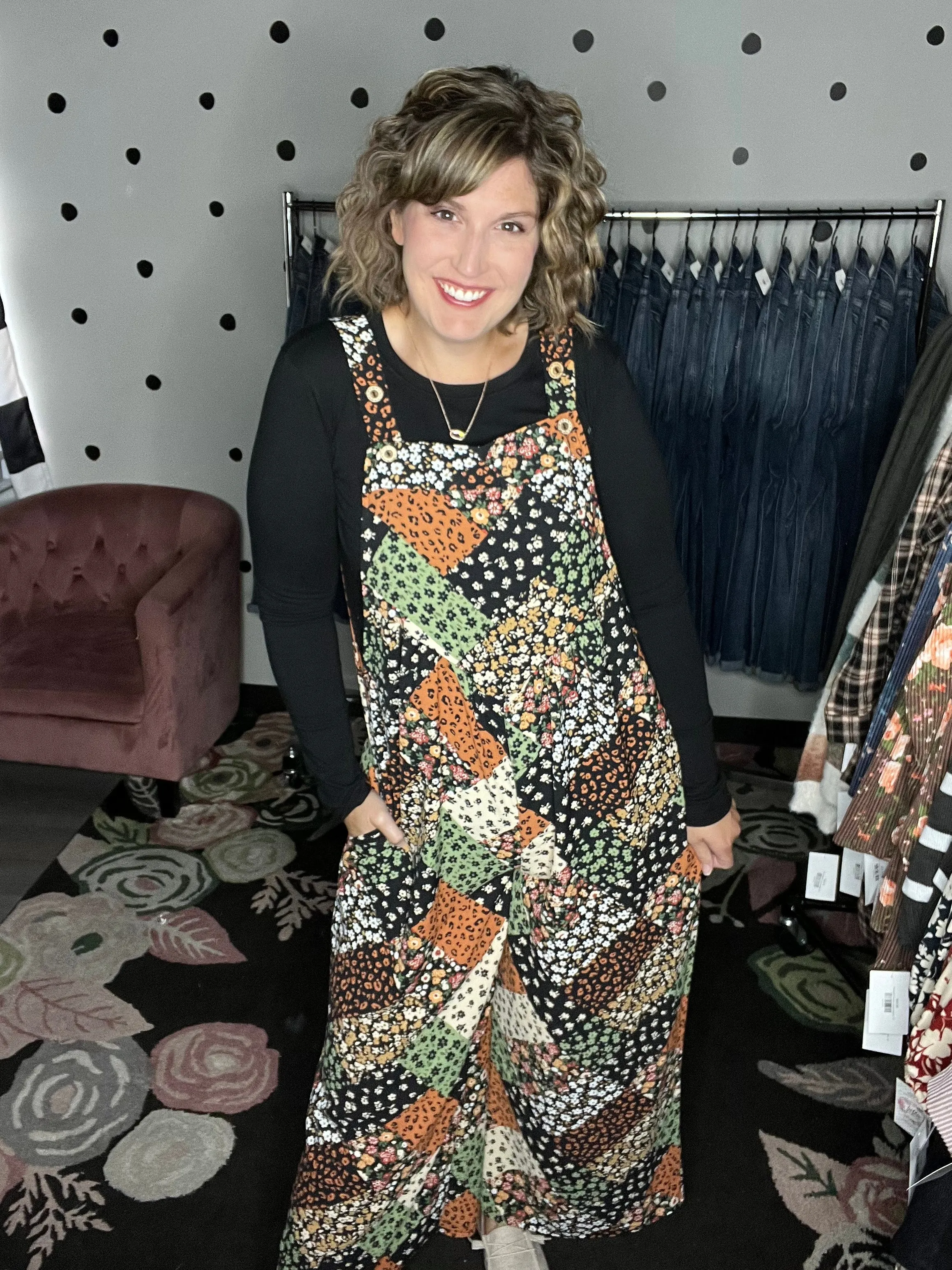 Floral Patchwork Jumpsuit