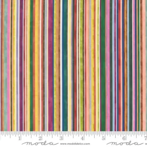 Floribunda by Moda Fabrics JIVE TRAIN STRIPES/RAINBOW