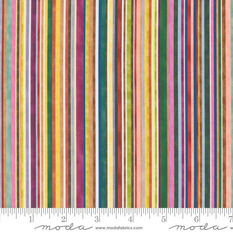 Floribunda by Moda Fabrics JIVE TRAIN STRIPES/RAINBOW