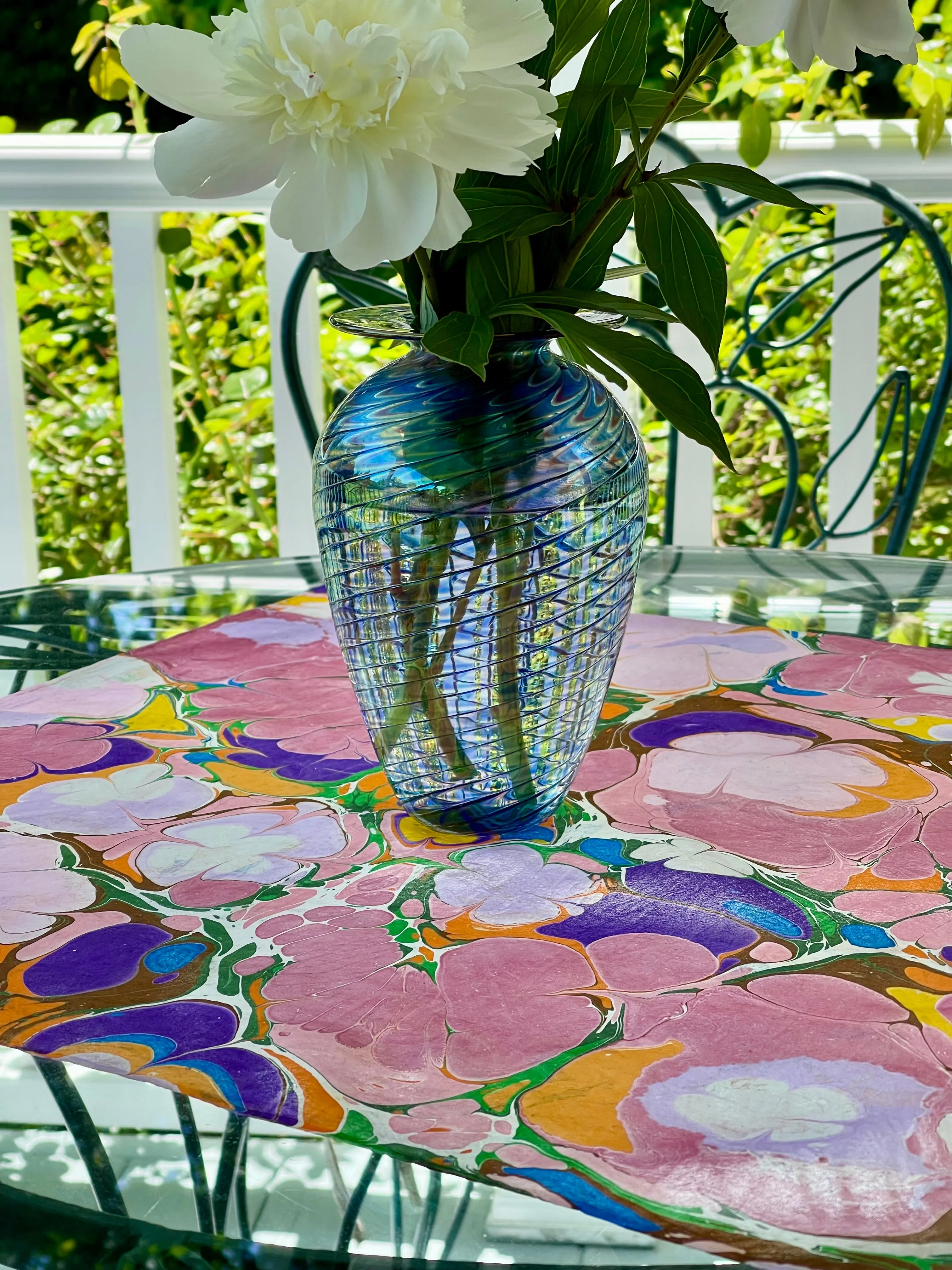 Flowers 21x21 Square Habotai silk. Wear this unique piece in your hair, as a neckerchief, pocket square, or accessorize your dog. (Copy)