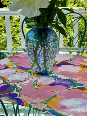 Flowers 21x21 Square Habotai silk. Wear this unique piece in your hair, as a neckerchief, pocket square, or accessorize your dog. (Copy)
