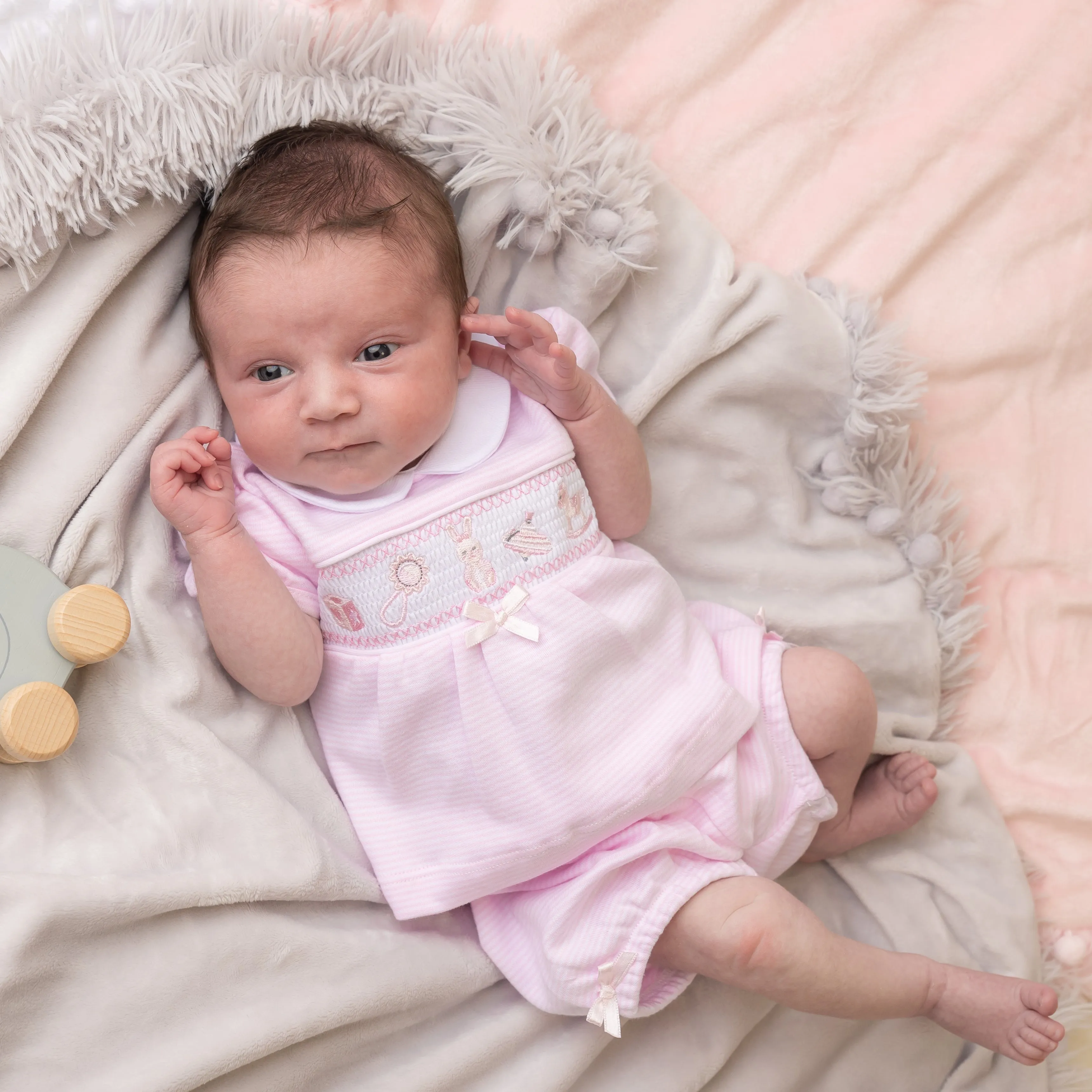 Girls Bunny & Toys Top & Pants Set