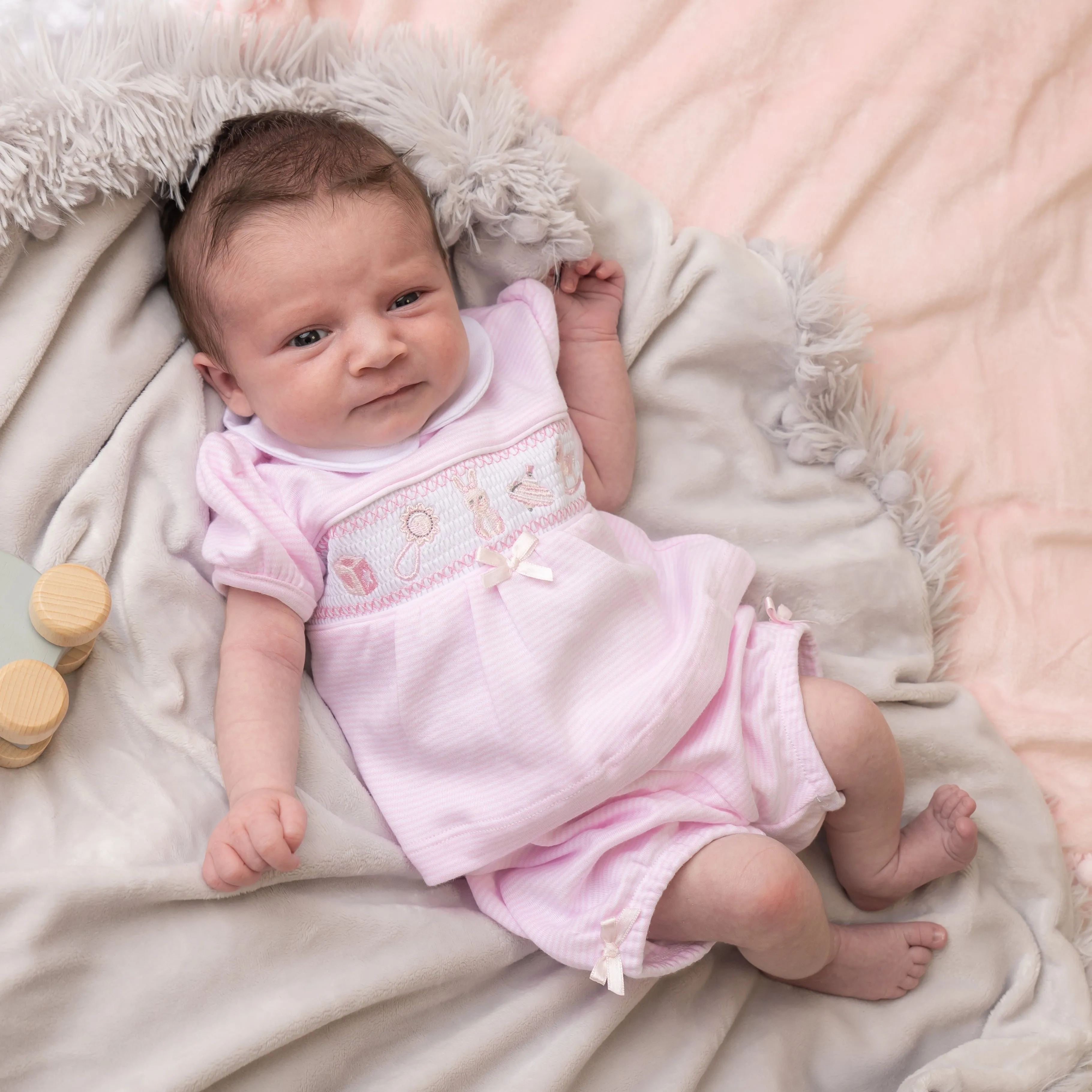 Girls Bunny & Toys Top & Pants Set