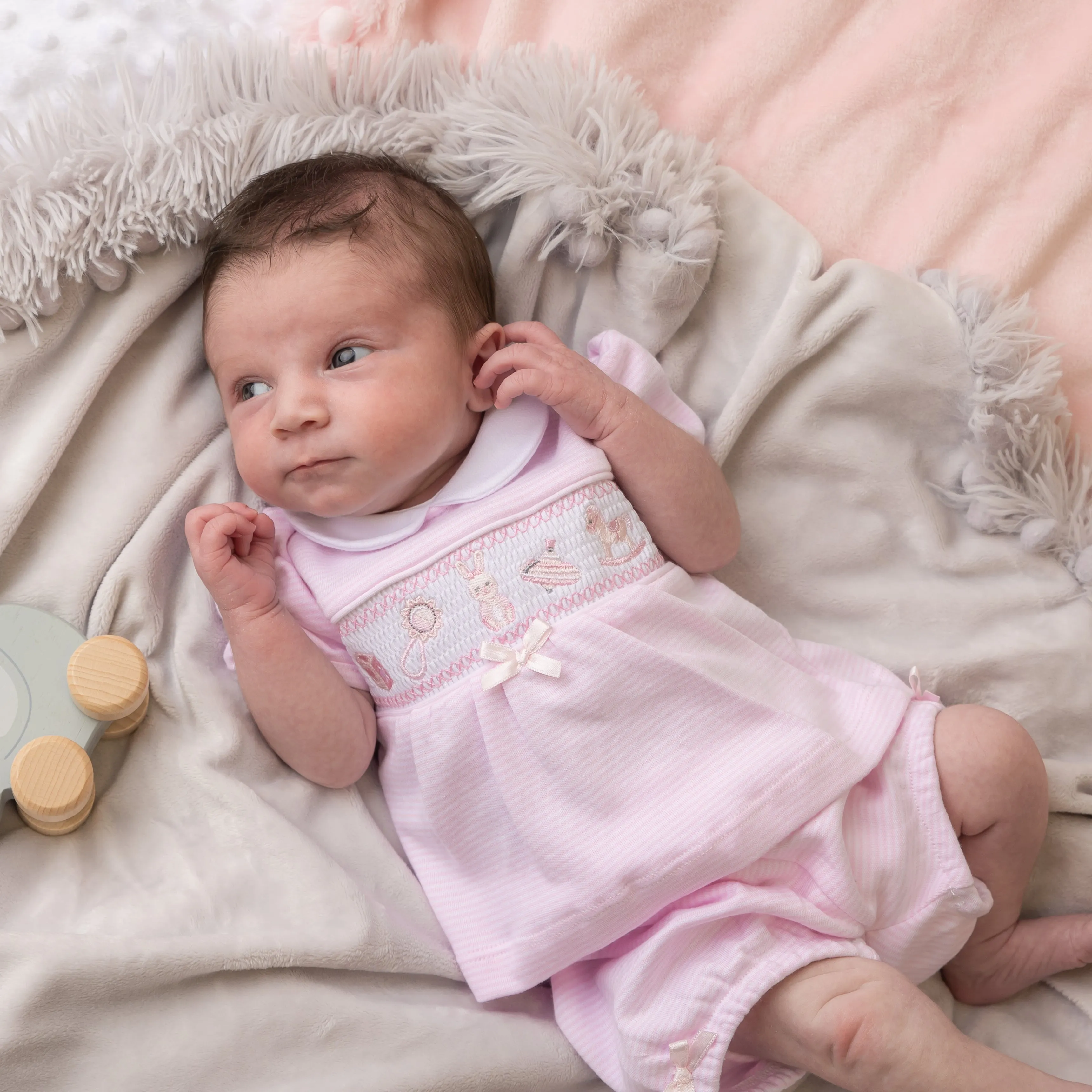Girls Bunny & Toys Top & Pants Set