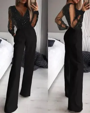 Glitzer-Jumpsuit in Schwarz - Aurora, Frühling 2025 Edition