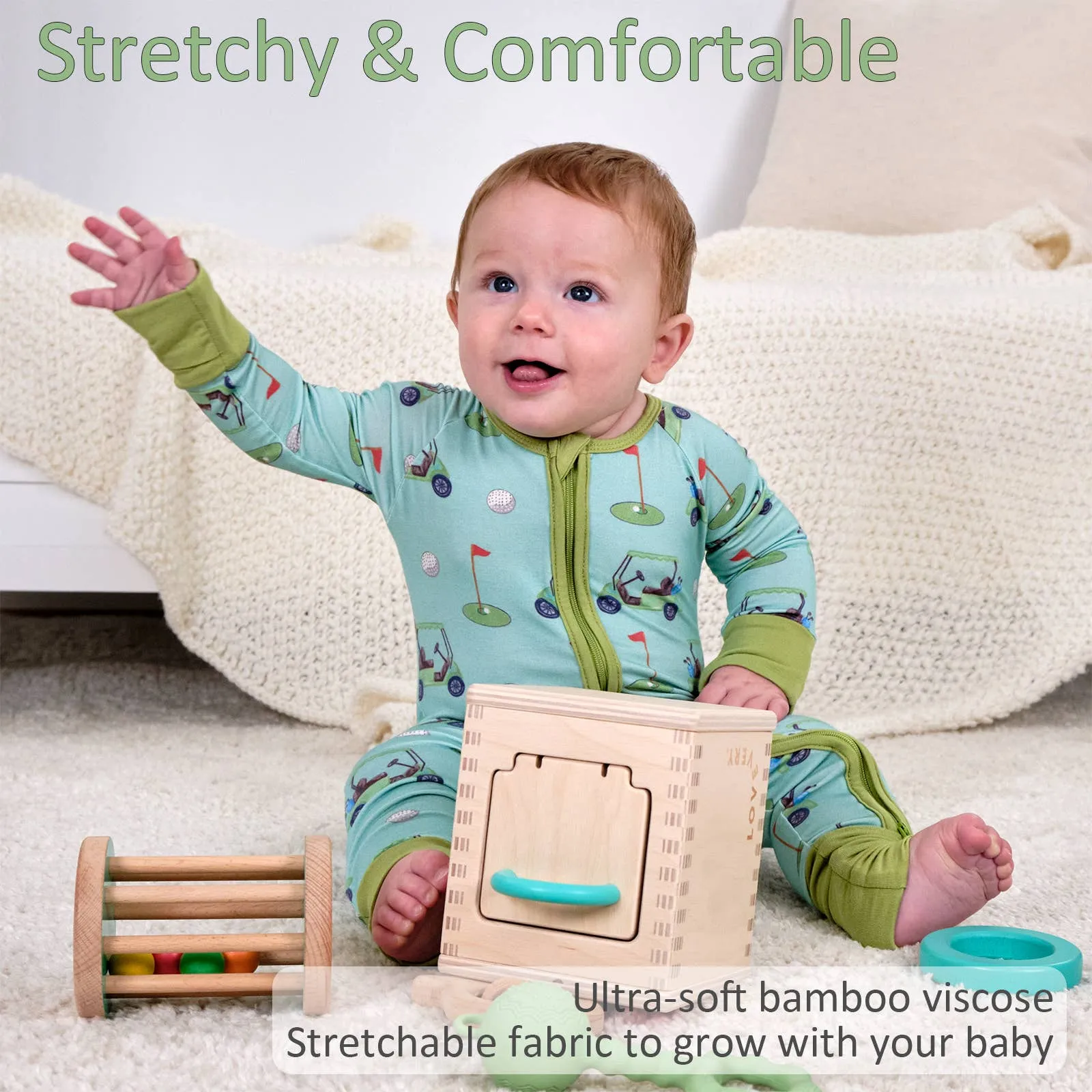 Golf A Round Baby Bamboo Pajamas