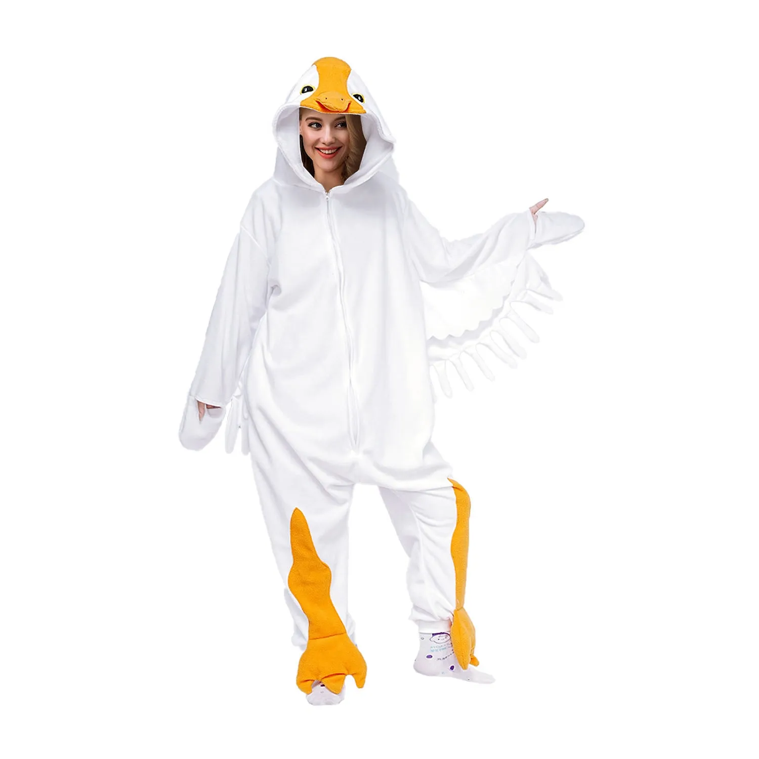 Goose Onesie Pajamas Thanksgiving Costume