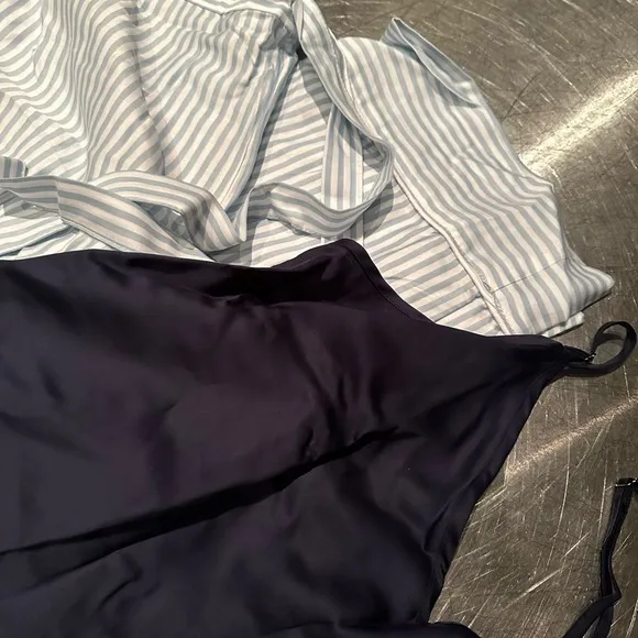 Gorgeous satin pajamas, by Ettitude in size medium