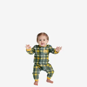 Green Bay Packers Infant Plaid Family Holiday Pajamas
