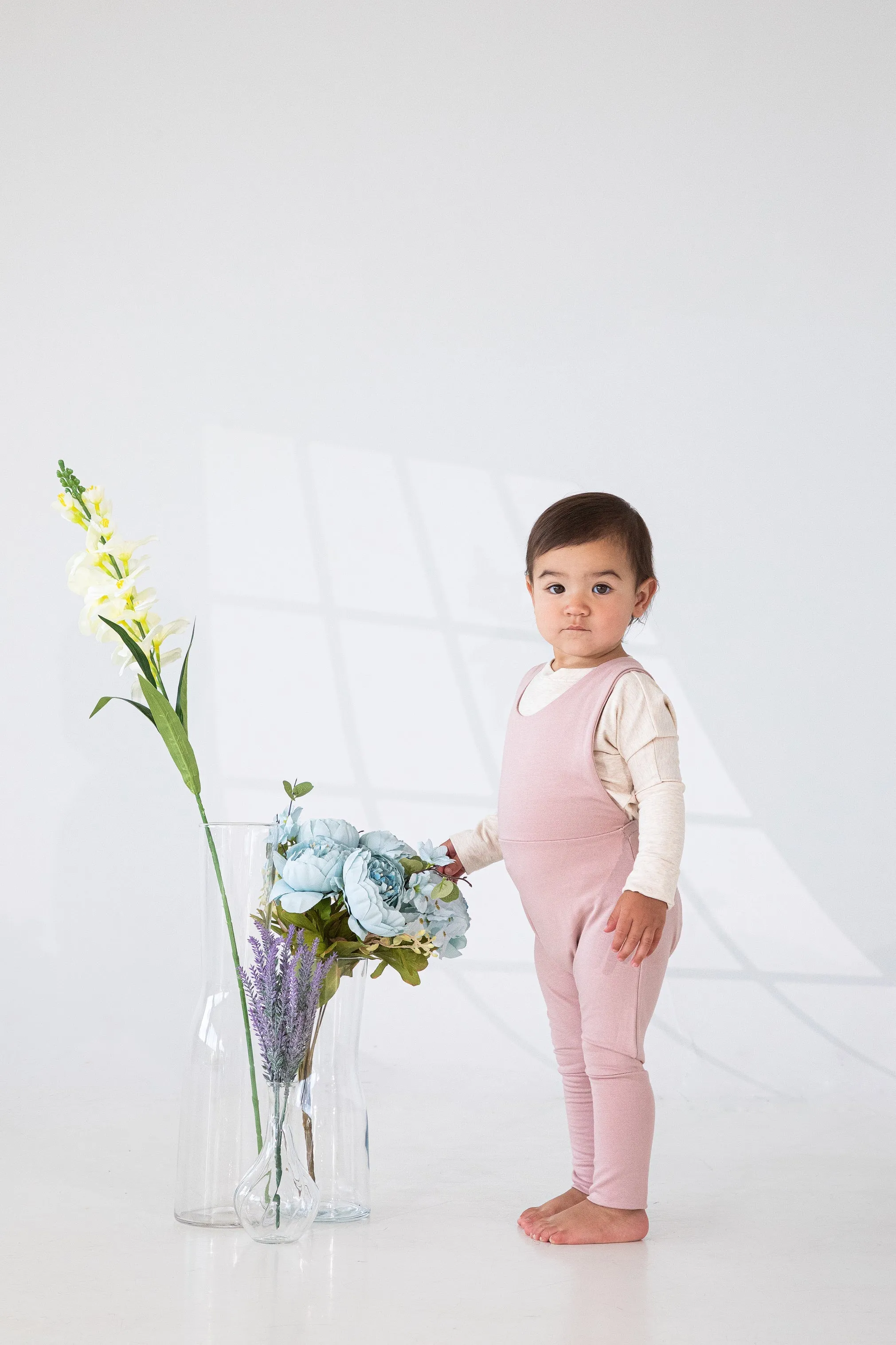 Grow With Me Overalls | Peony (4-6 years, 6-8 years)