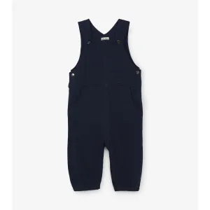 Hatley Navy Baby Knit Overalls