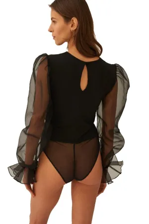 Hidden Promise Bodysuit - Black