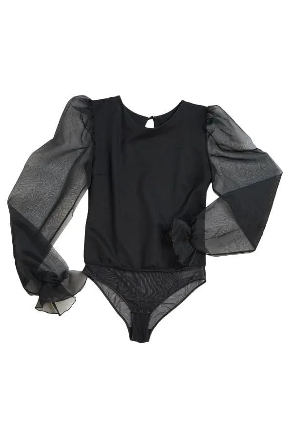 Hidden Promise Bodysuit - Black