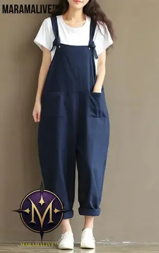 Hippie Casual Cotton Overalls