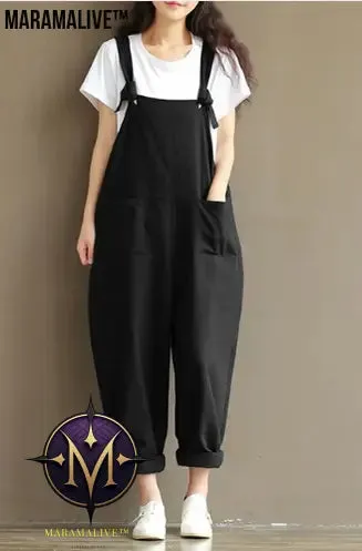 Hippie Casual Cotton Overalls
