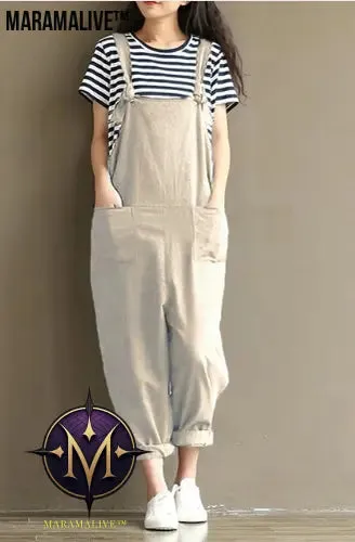 Hippie Casual Cotton Overalls