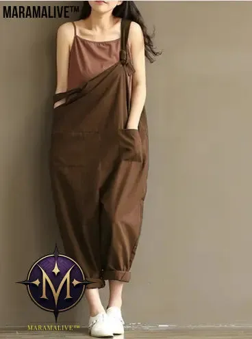 Hippie Casual Cotton Overalls