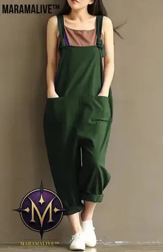 Hippie Casual Cotton Overalls