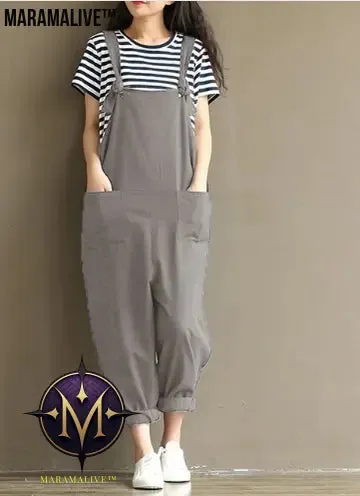 Hippie Casual Cotton Overalls