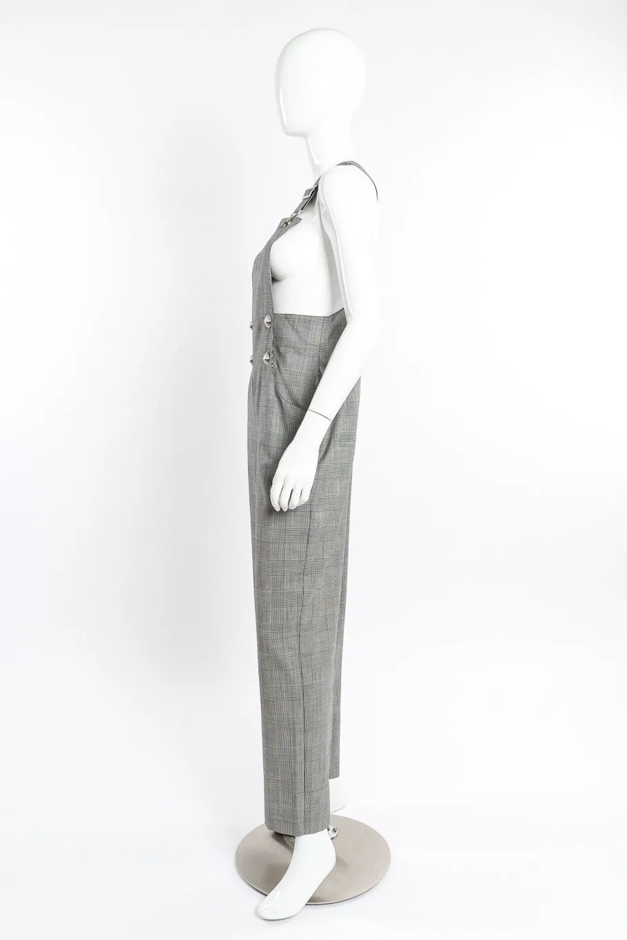 Houndstooth Overall Jumpsuit