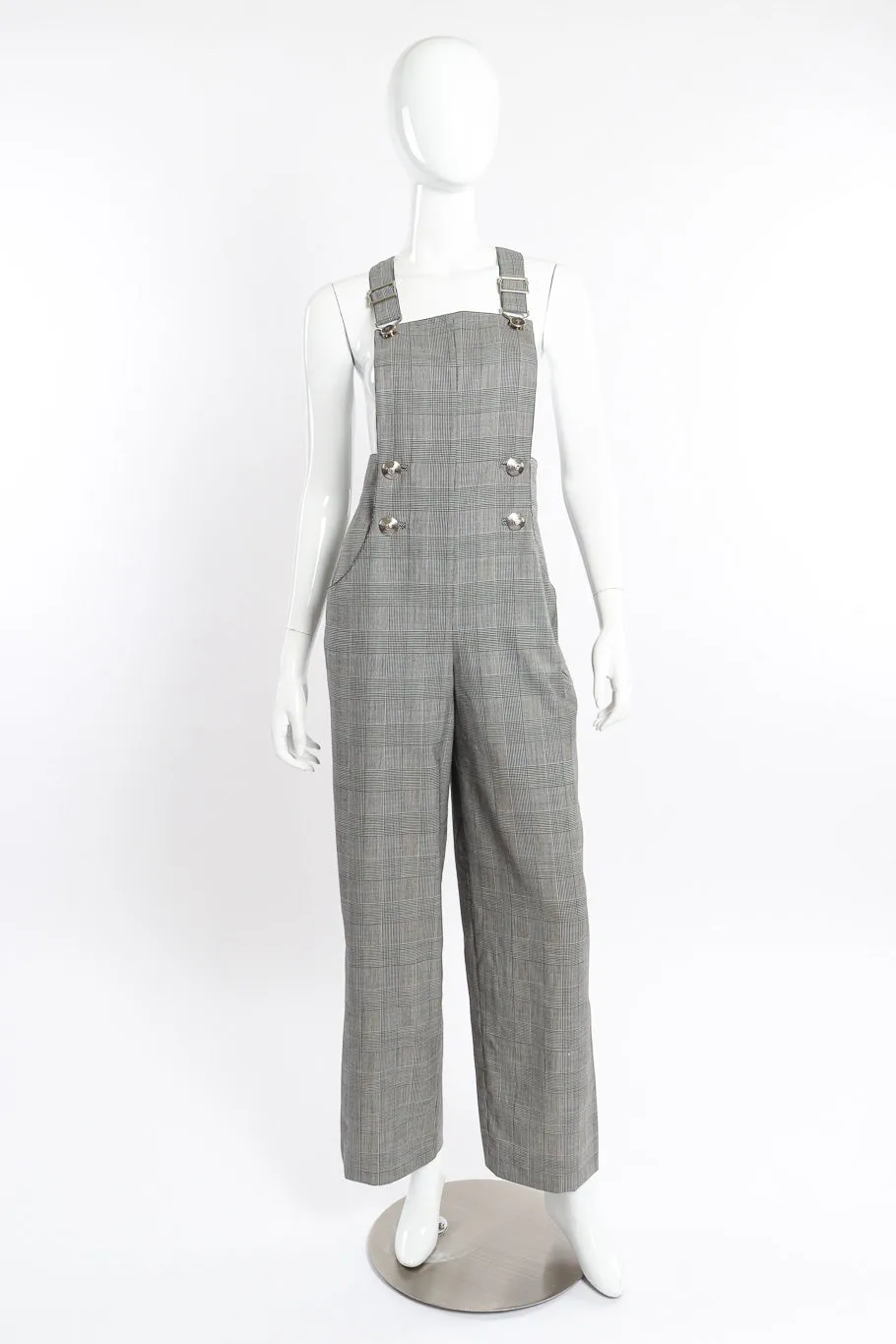 Houndstooth Overall Jumpsuit