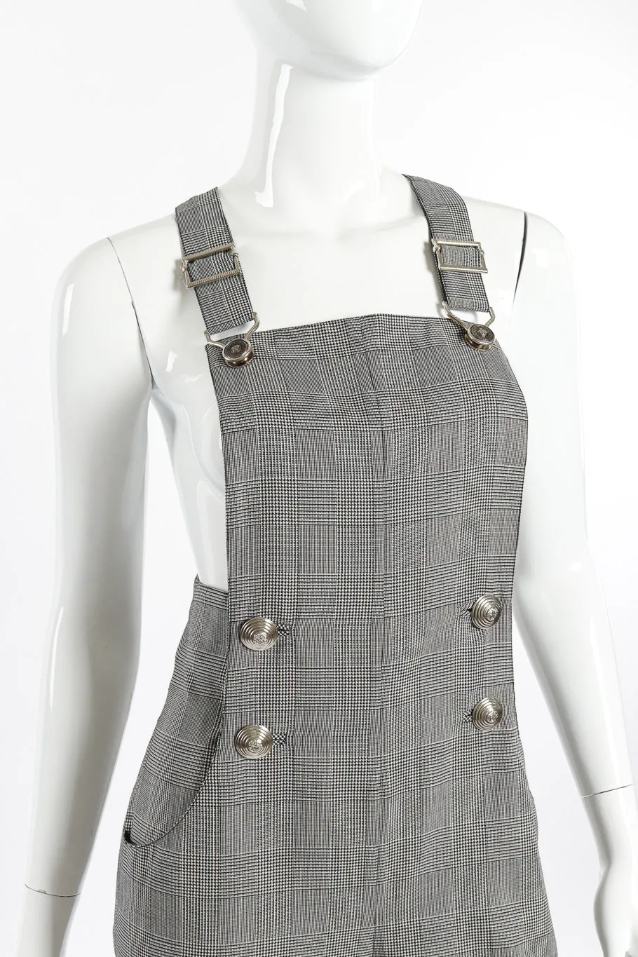 Houndstooth Overall Jumpsuit