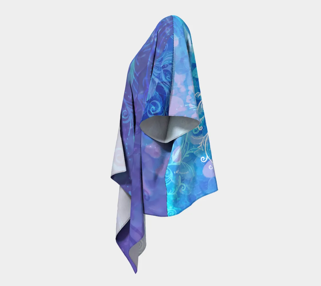 I Rise Purple - Draped Kimono
