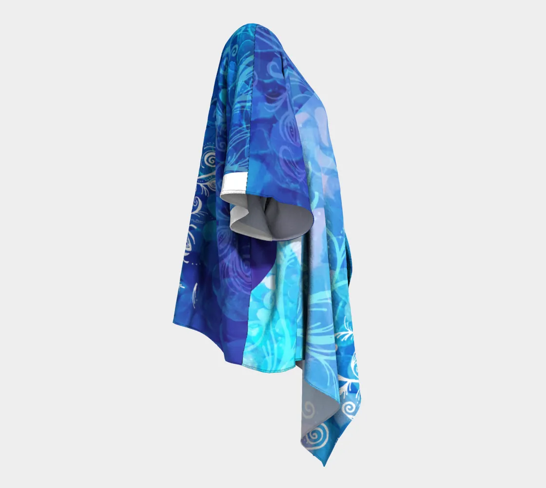 I Rise Purple - Draped Kimono