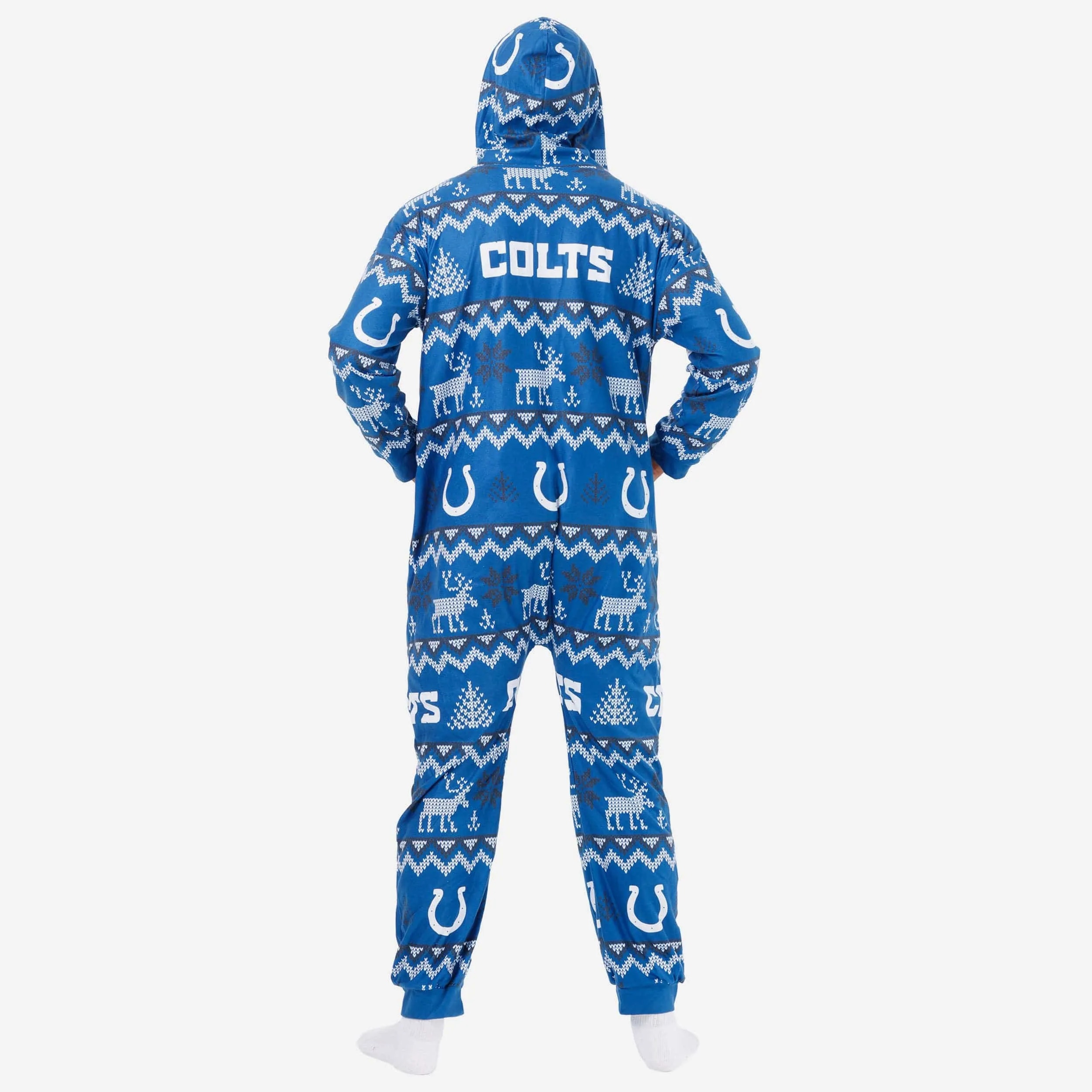 Indianapolis Colts Ugly Pattern One Piece Pajamas