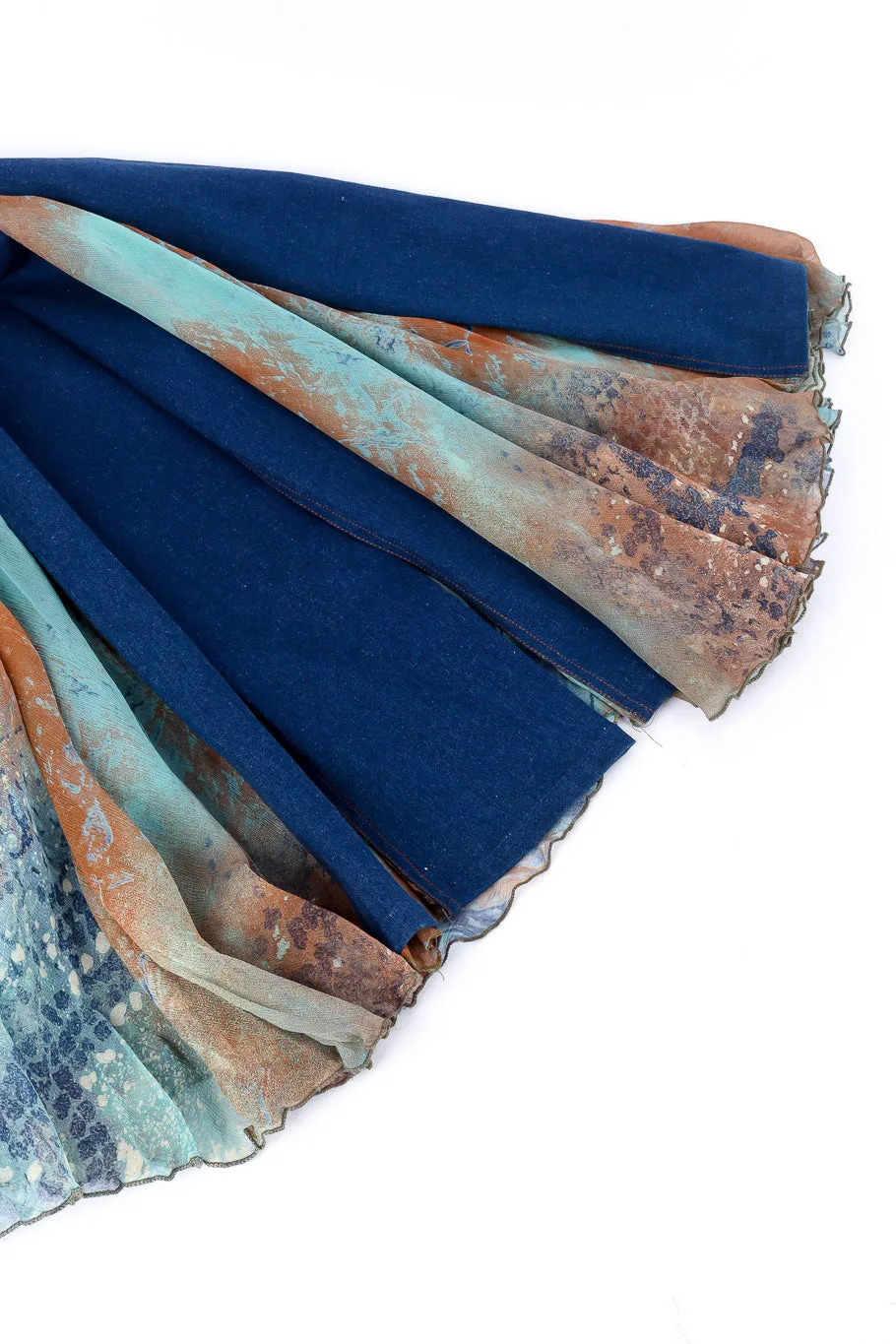 Indigo Denim Strapless Dress