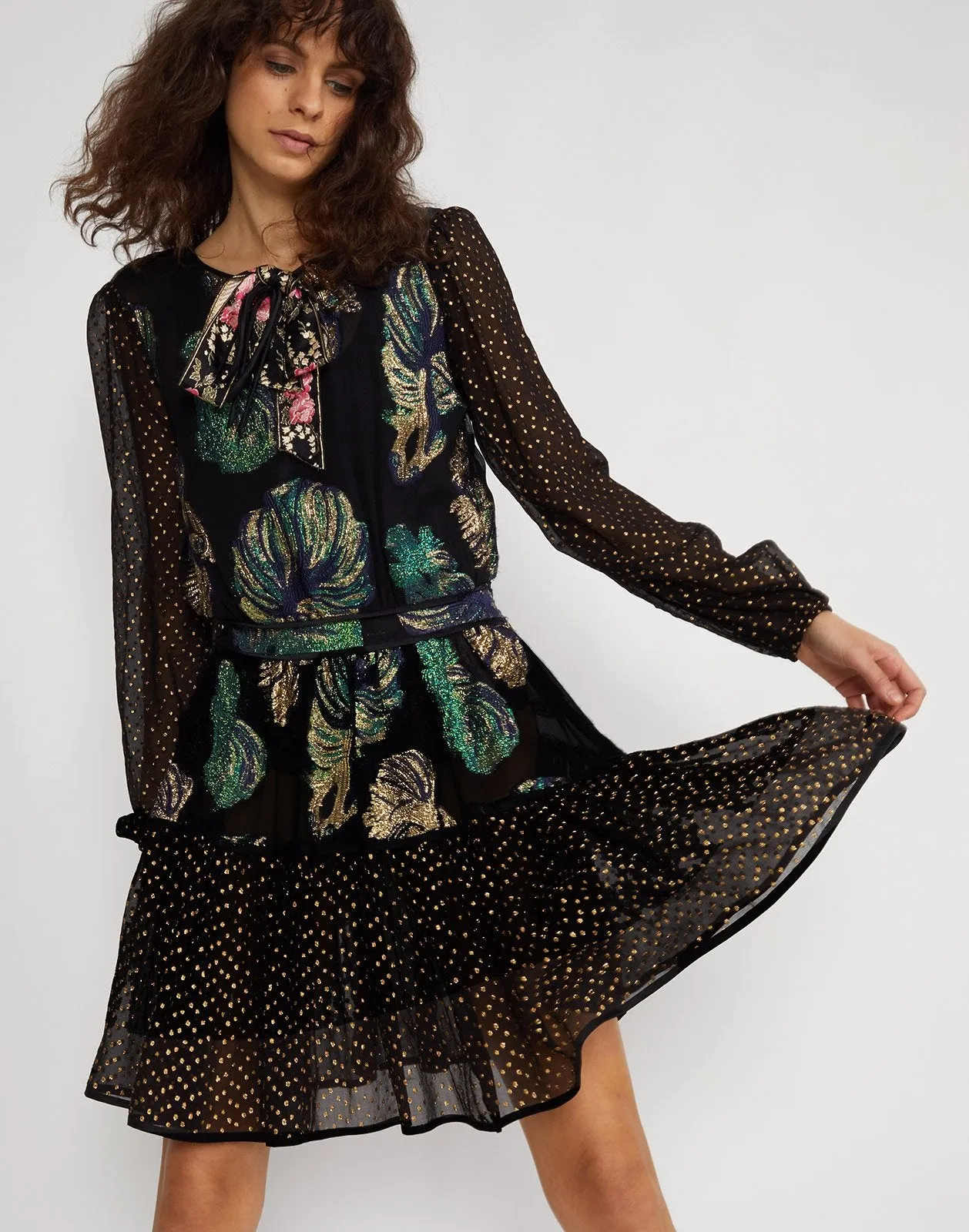 Inverness Mixed Metallic Fish Dress