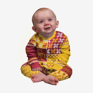 Iowa State Cyclones Infant Busy Block Family Holiday Pajamas