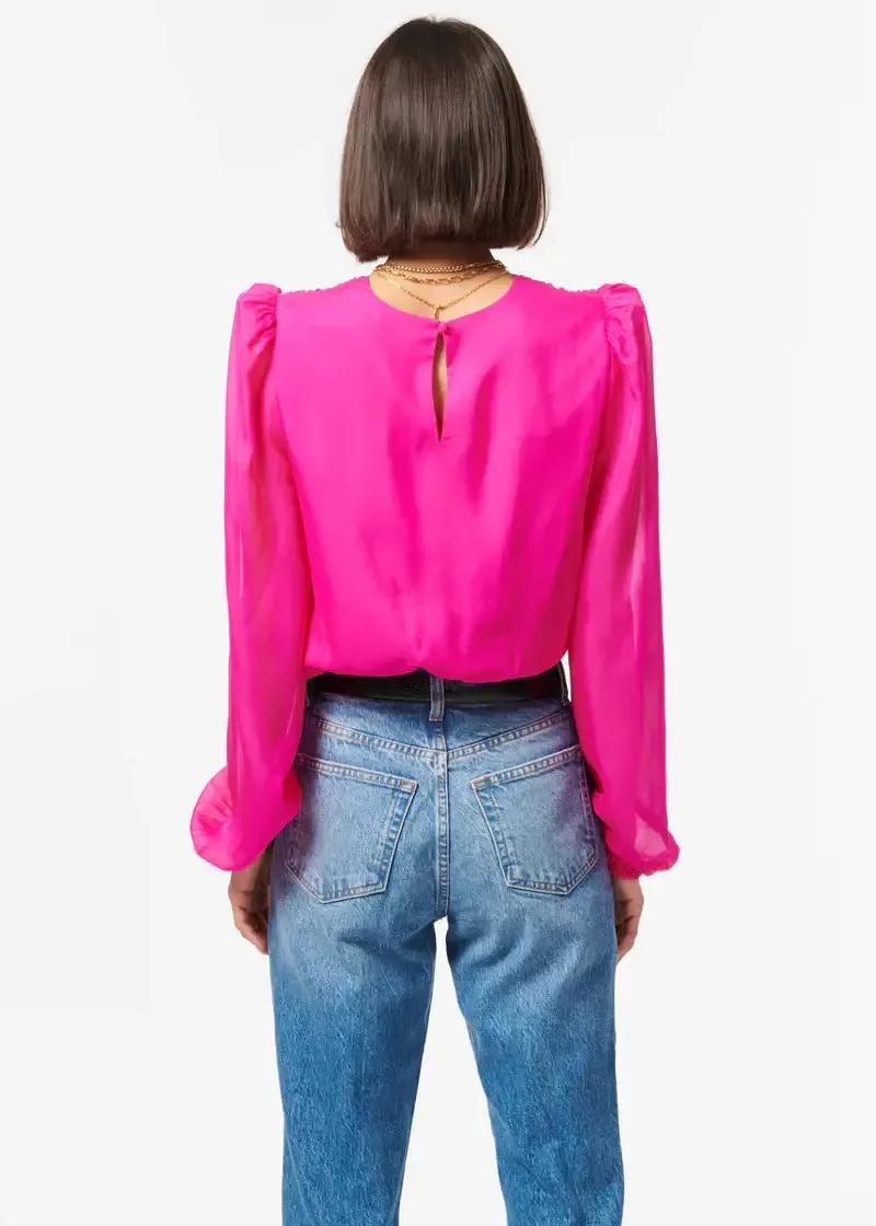 Isa Bodysuit in Neon Pink