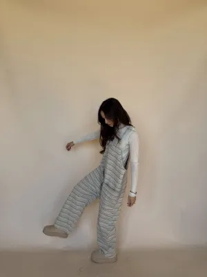 Jacquard Gray Knit Overall