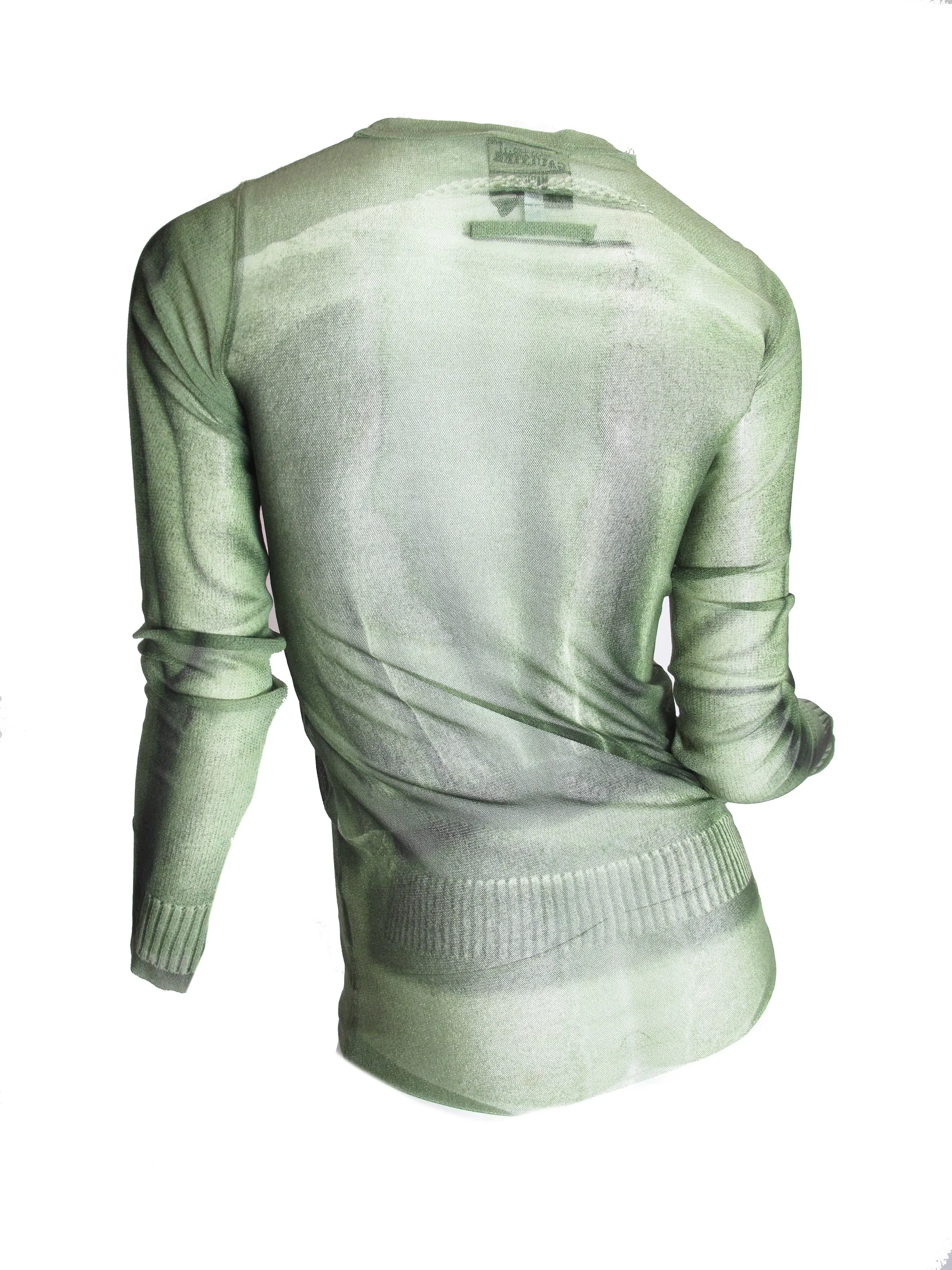 JEAN PAUL GAULTIER trompe l'oeil mesh top