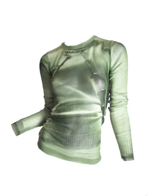 JEAN PAUL GAULTIER trompe l'oeil mesh top