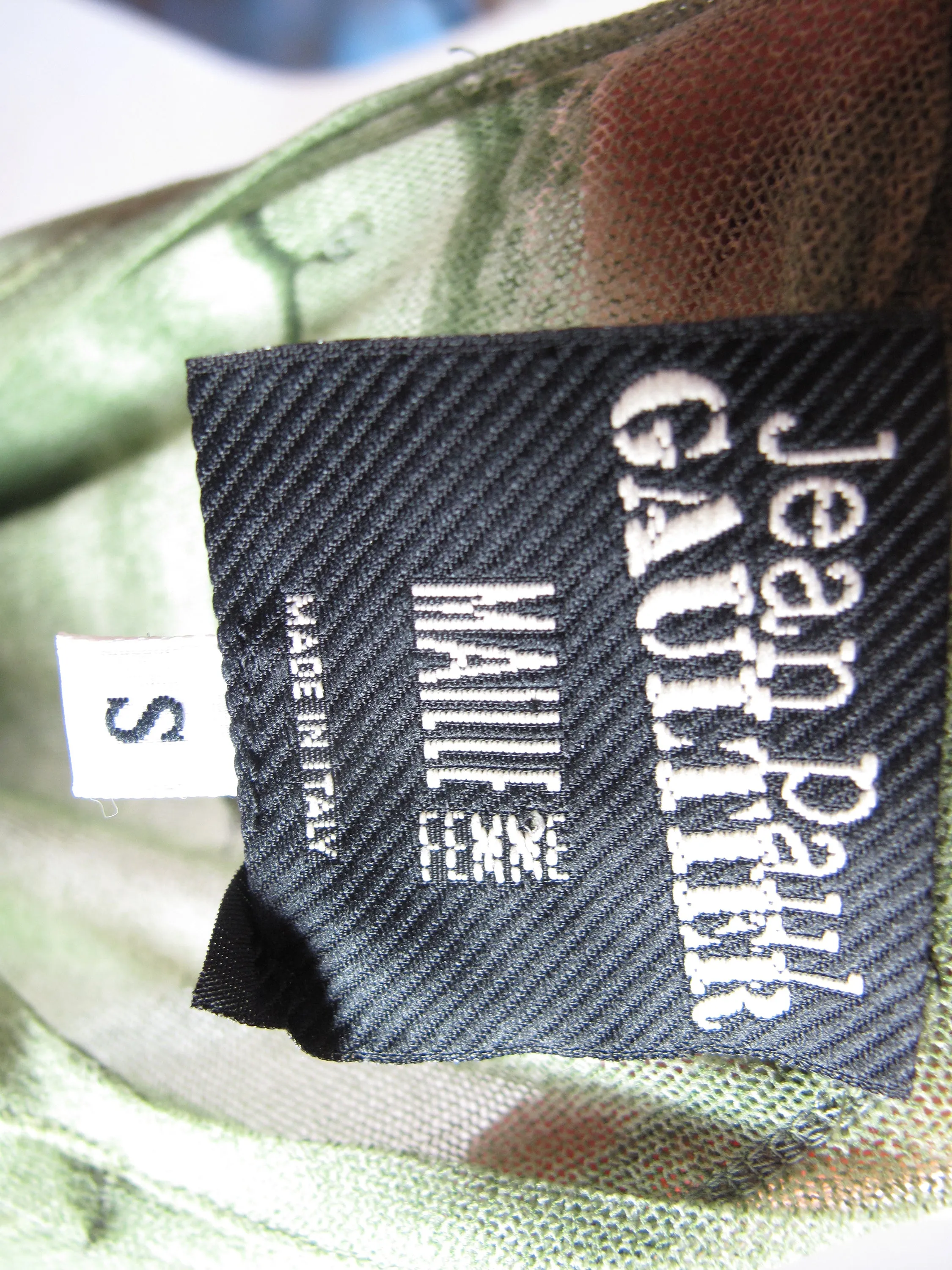 JEAN PAUL GAULTIER trompe l'oeil mesh top