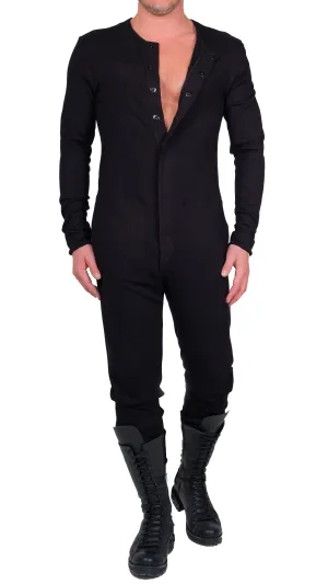 Jersey Jumpsuit with Snap Buttons