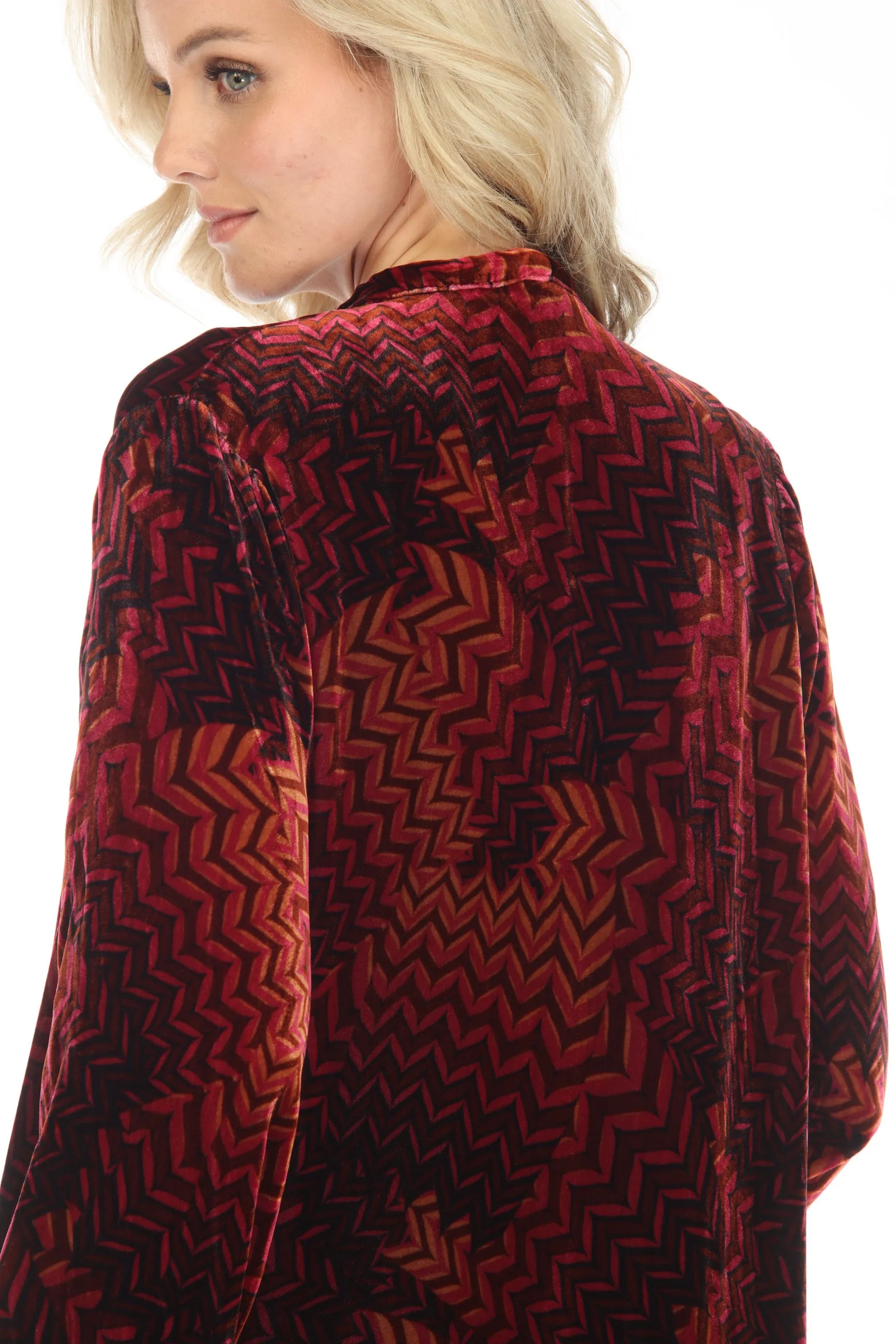 Johnny Was JWLA Belle Velvet Kimono Coat Boho Chic J47722
