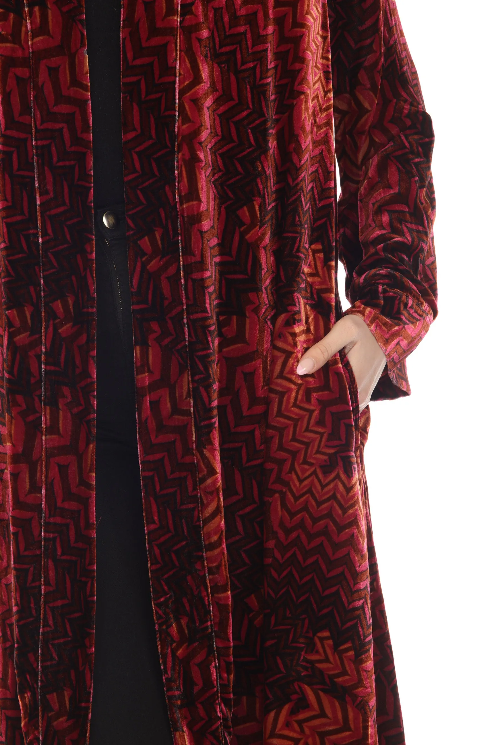 Johnny Was JWLA Belle Velvet Kimono Coat Boho Chic J47722