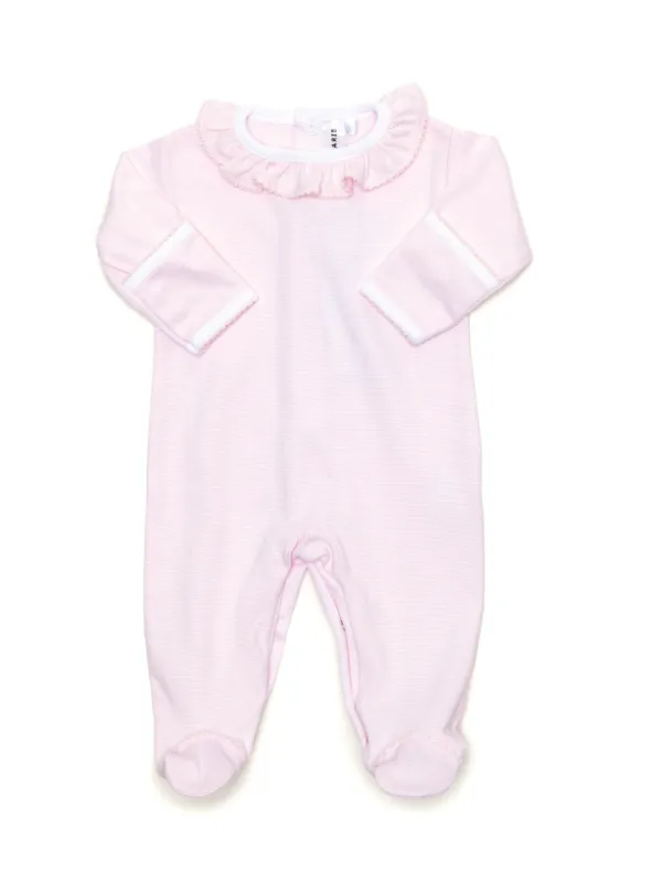 Kate Pink Stripe Footie
