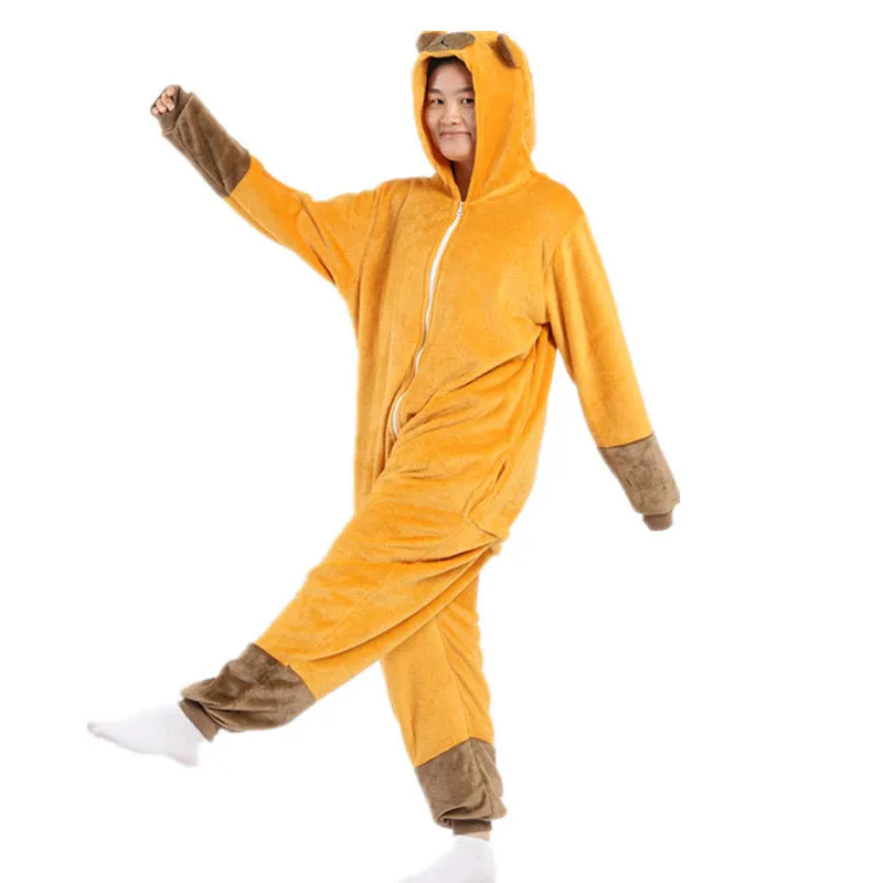 Kawaii Capybara Plush Costume Onesie Pajamas