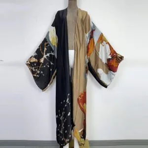 Kimonos Verano Women Print Long Sleeve